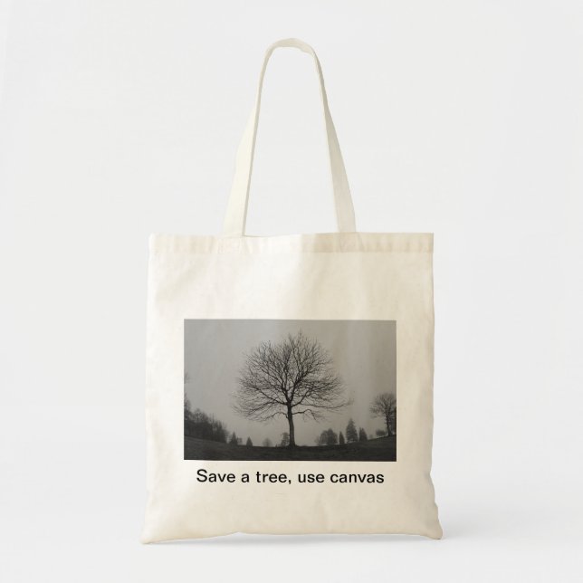 Bolsa Tote Salvar uma árvore (Frente)