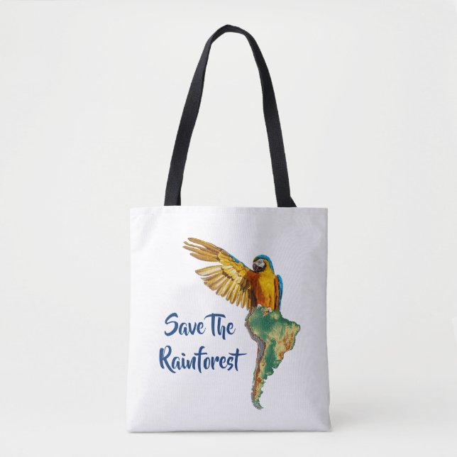 Bolsa Tote Salve A Floresta Tropical (Frente)