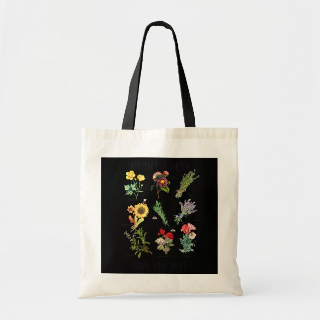 Bolsa Tote Salve as abelha, abelha-flor-abelha. (Frente)