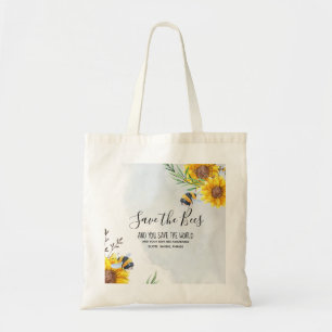 Bolsa Tote Salve As Abelhas E Você Salva O Mundo Personalizad