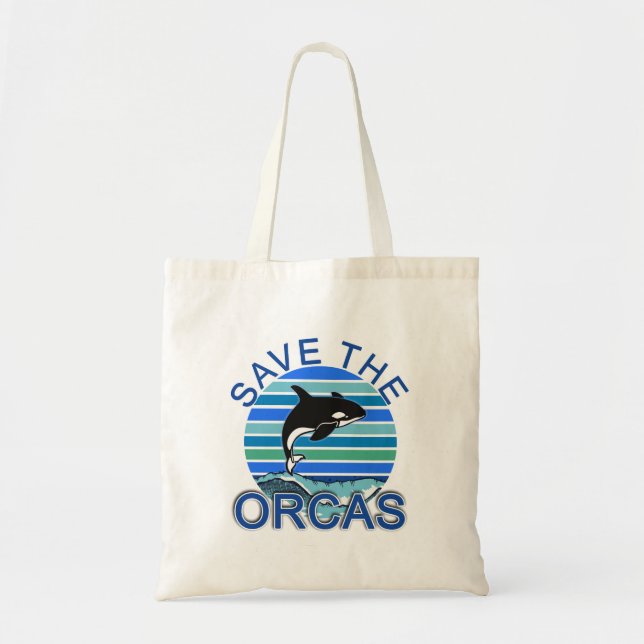 BOLSA TOTE SALVE AS ORCAS (Frente)