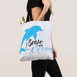 Bolsa Tote Salve nossos oceanos