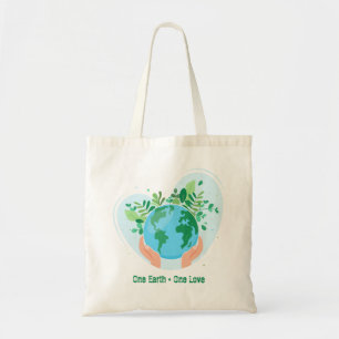 Bolsa Tote Salve o Planeta. One Earth One Love