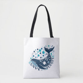 Bolsa Tote Salve o trabalho de arte de baleias planetárias pa