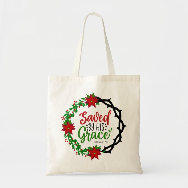 Bolsa Tote Salvo por Sua Graça Terra de Natal (Frente)