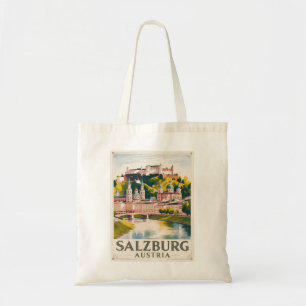 Bolsa Tote Salzburgo Áustria Viagem Pintura
