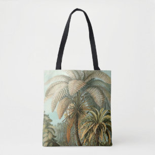 Bolsa Tote Samambaia Palmeira Antiga Arte Botânica de Samamba