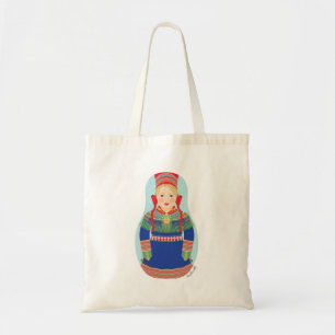 Bolsa Tote Sami (cabelo loiro) Boneca Matryoshka
