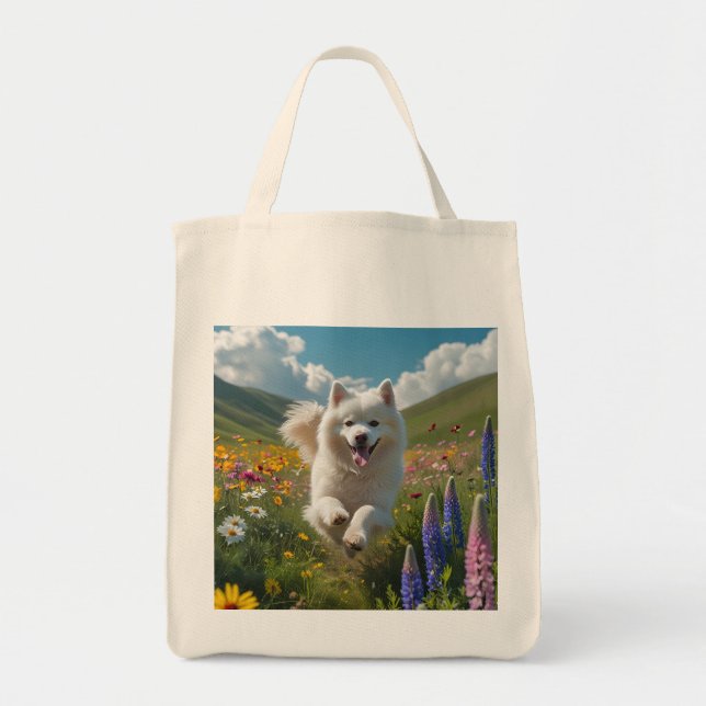 Bolsa Tote Samoyed Elegant Tote Bag (Frente)