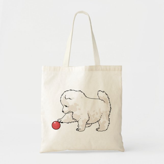 Bolsa Tote Samoyed Puppy (Frente)