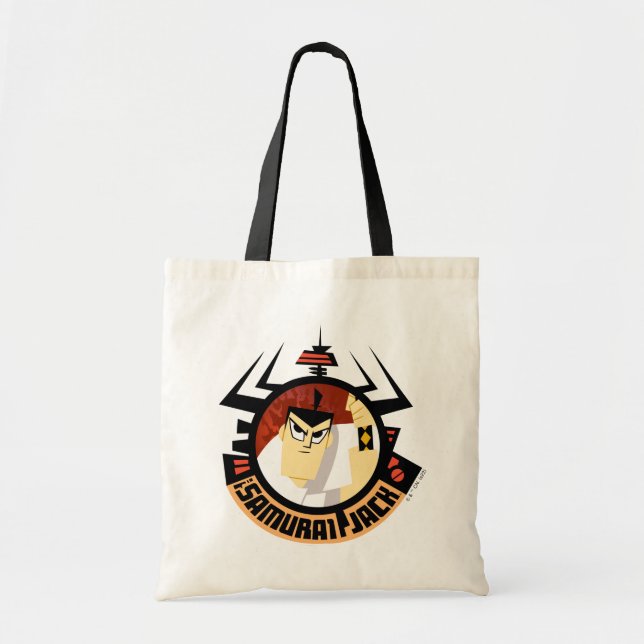 Bolsa Tote Samurai Jack No Quadro Futurístico De Aku (Frente)
