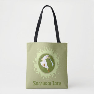 Bolsa Tote Samurai Jack Pulando Gráfico