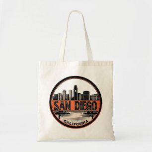 Bolsa Tote San Diego California Skyline Tote Bag