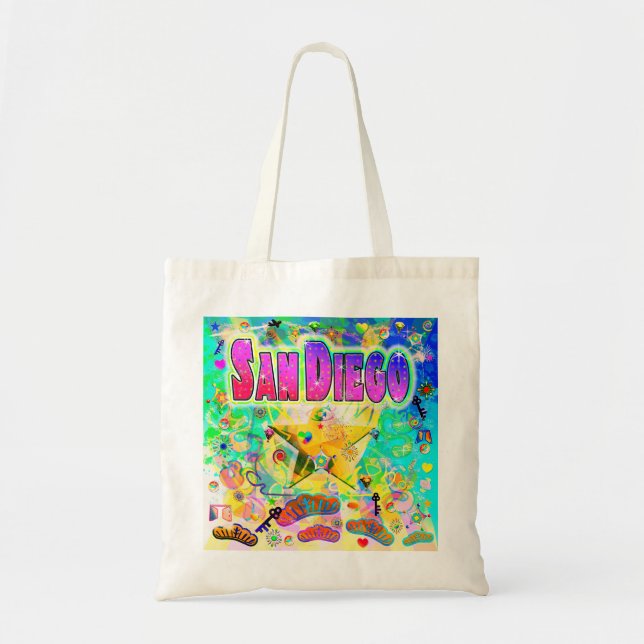 Bolsa Tote San Diego Hour Tote Bag (Hora da Chegada) (Frente)