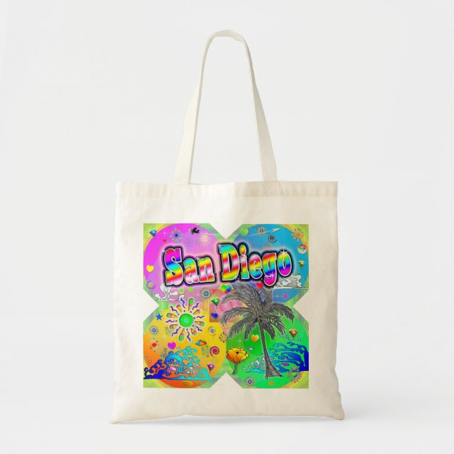 Bolsa Tote San Diego Quadro Seasons Tote Bag (Frente)