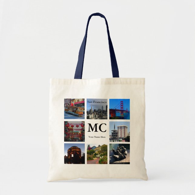 Bolsa Tote San Francisco Atrações Colagem #1 Tote Bag (Frente)