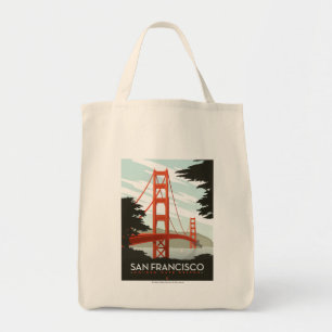 Bolsa Tote San Francisco, CA - golden gate bridge