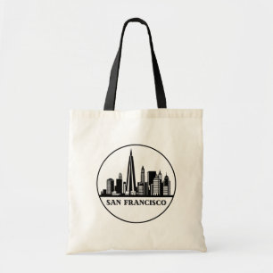 Bolsa Tote San Francisco California City Skyline Tote Bag