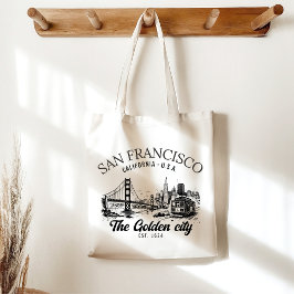 Bolsa Tote San Francisco City Golden Gate Landscape