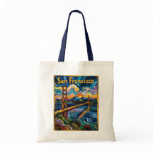 San Francisco Golden Gate Van Gogh Style Art