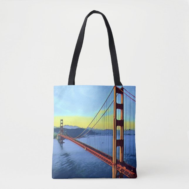 Bolsa Tote San Francisco - OURO GATE - Ponte (Frente)