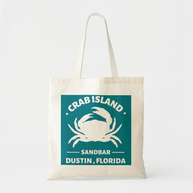 Bolsa Tote sanbar florida da ilha do caranguejo (Frente)