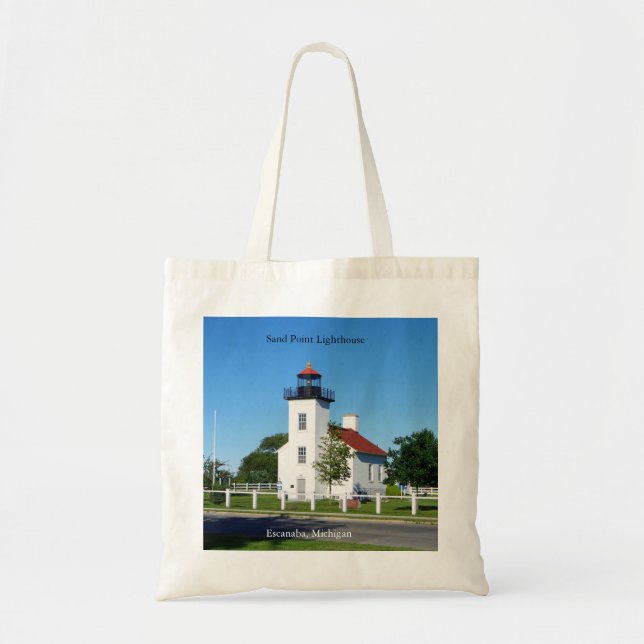 Bolsa Tote Sand Point Lighthouse tote bag (Frente)