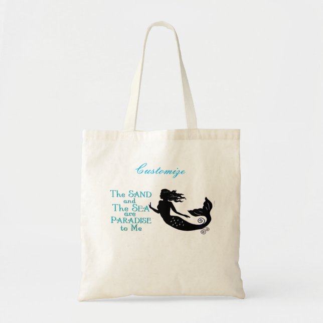 Bolsa Tote Sand Sea Beach Smermaid Thunder_Cove (Frente)