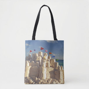 Bolsa Tote Sandcastle na praia
