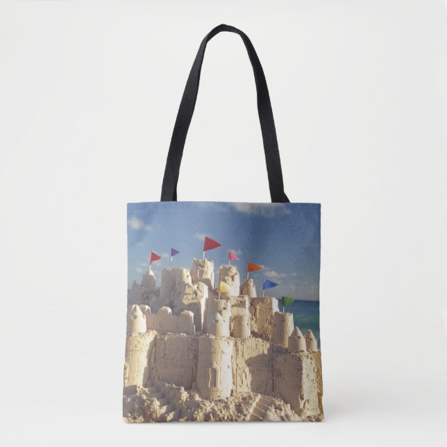 Bolsa Tote Sandcastle na praia (Frente)