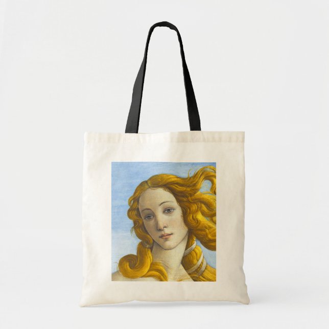 Bolsa Tote Sandro Botticelli - Nascimento do Detalhe de Vênus (Frente)