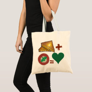 Bolsa Tote Sanduíche de Queijo grelhado + Sopa de Tomate = Co