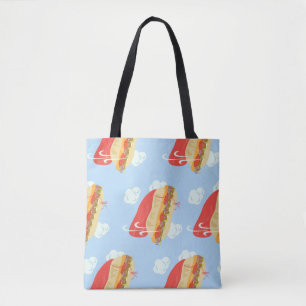 Bolsa Tote Sanduíche do vôo do super-herói