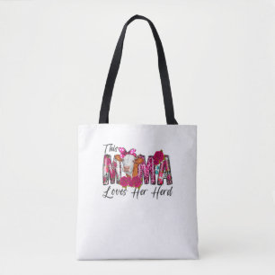 Bolsa Tote Sangrou Esta Mãe Ama A Vaca Do Dia de as mães De M