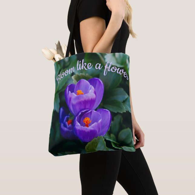 Bolsa Tote Sangue como uma foto de flor (Close Up)