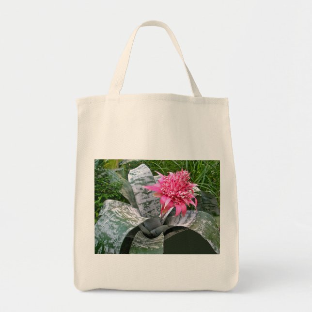 Bolsa Tote Sangue Rosa Bromeliad Tote Bag (Frente)