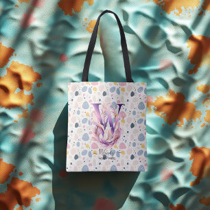 Bolsa Tote Sangue Whimsical de Wendy - Monograma Floral de Bo