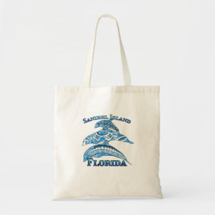 Bolsa Tote Sanibel Island Flórida: Tribal Dolphins