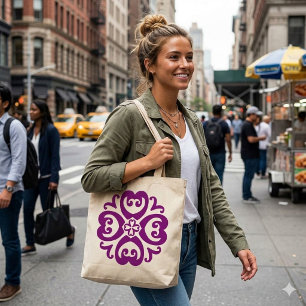 Bolsa Tote Sankofa Adinkra Mandala - Patrimônio Africano