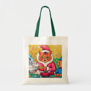 Bolsa Tote Santa Claus Cat, Louis Wain