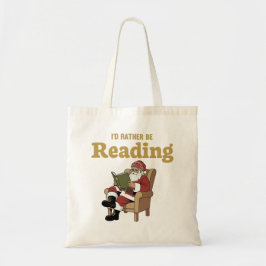 Bolsa Tote Santa Reading