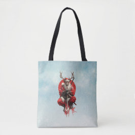 Bolsa Tote Santa Reindeer Warrior – Holiday Battle Edition