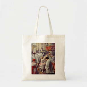 Bolsa Tote Santa Teresa joga flores para o Santíssimo Sacrame