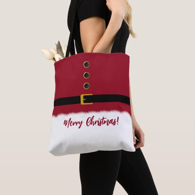 Bolsa Tote Santas Red Outfit - Natal- (Close Up)