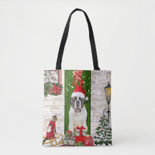 Bolsa Tote Santo Bernard Dog Natal