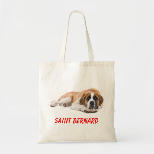 Bolsa Tote Santo Bernard Puppy Dog Canvas Toalete Grande