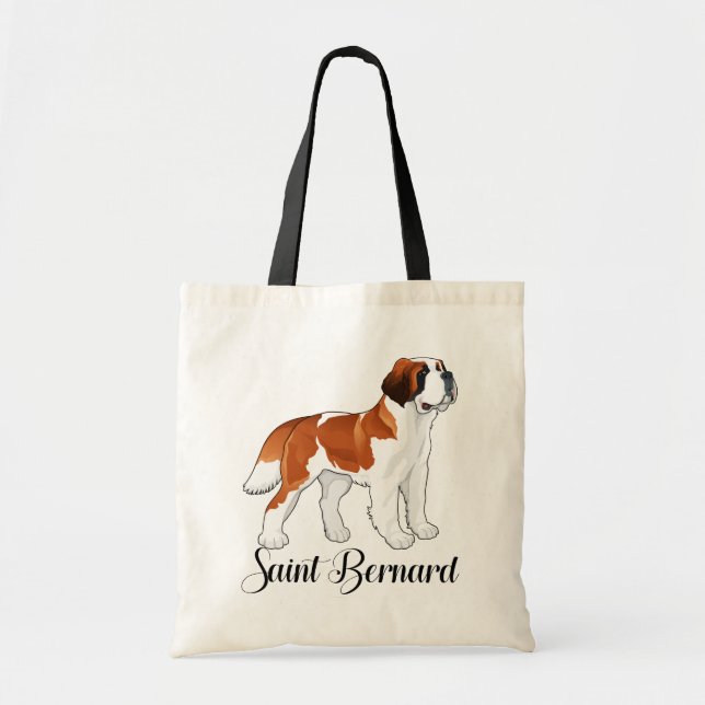 Bolsa Tote Santo Bernard Puppy Dog - Rua de amor. Bernard (Frente)