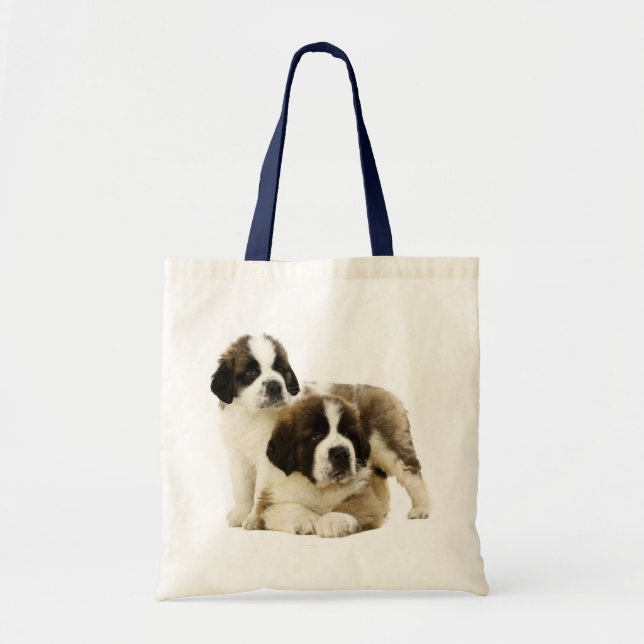 Bolsa Tote Santo Bernard Puppy Dog - Rua de amor. Bernard (Frente)