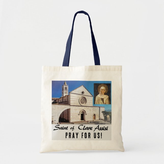 Bolsa Tote Santo de Clare de Assisi (Frente)
