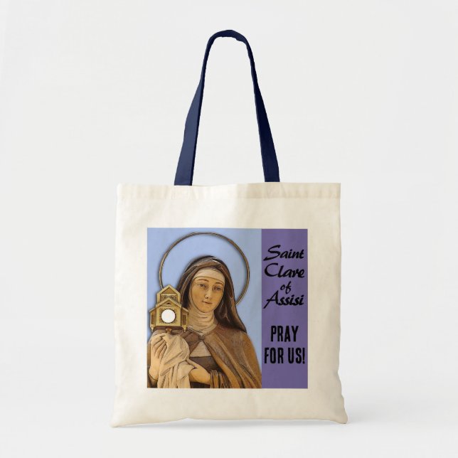 Bolsa Tote Santo de Clare de Assisi (Frente)